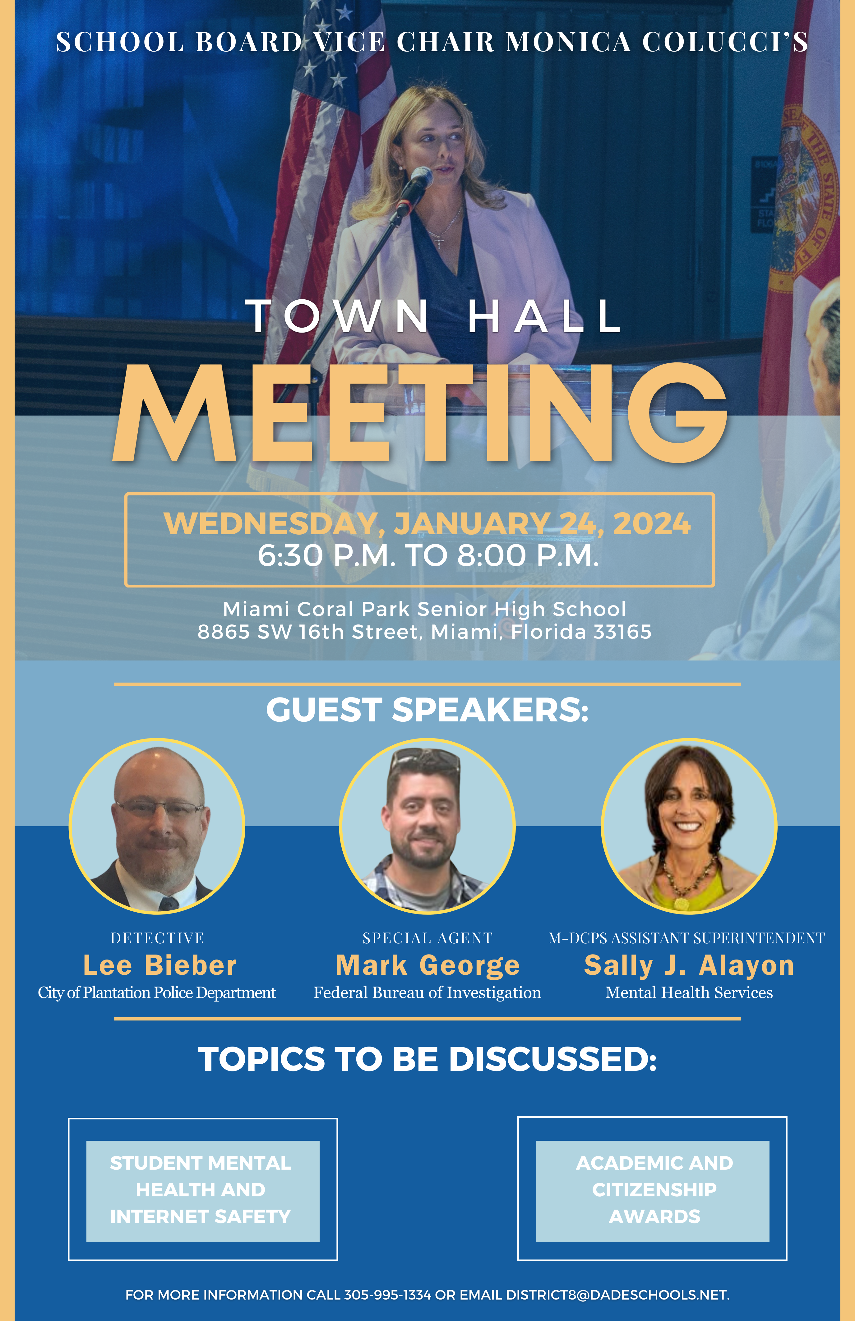 Town Hall Meeting @ Miami Coral Park Senior