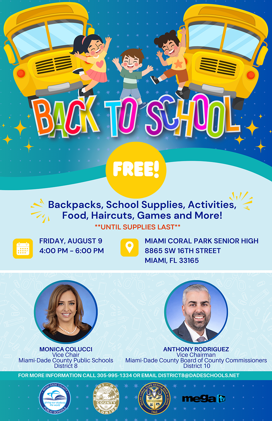 District 8 Back to School Event @ Miami Coral Park Senior High